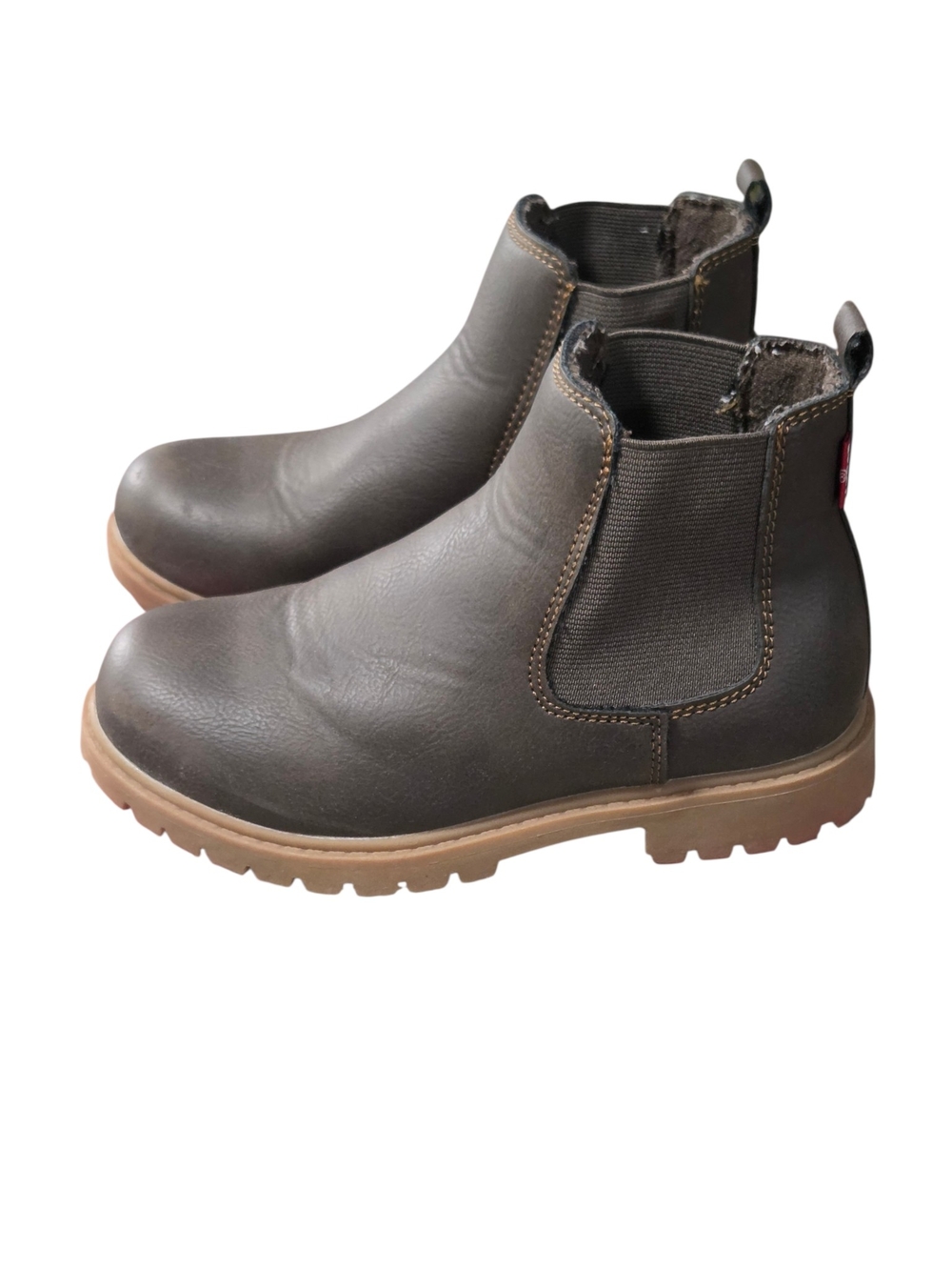 Levi's Buckley Dark Brown Boots 13 girls side zip chelsea